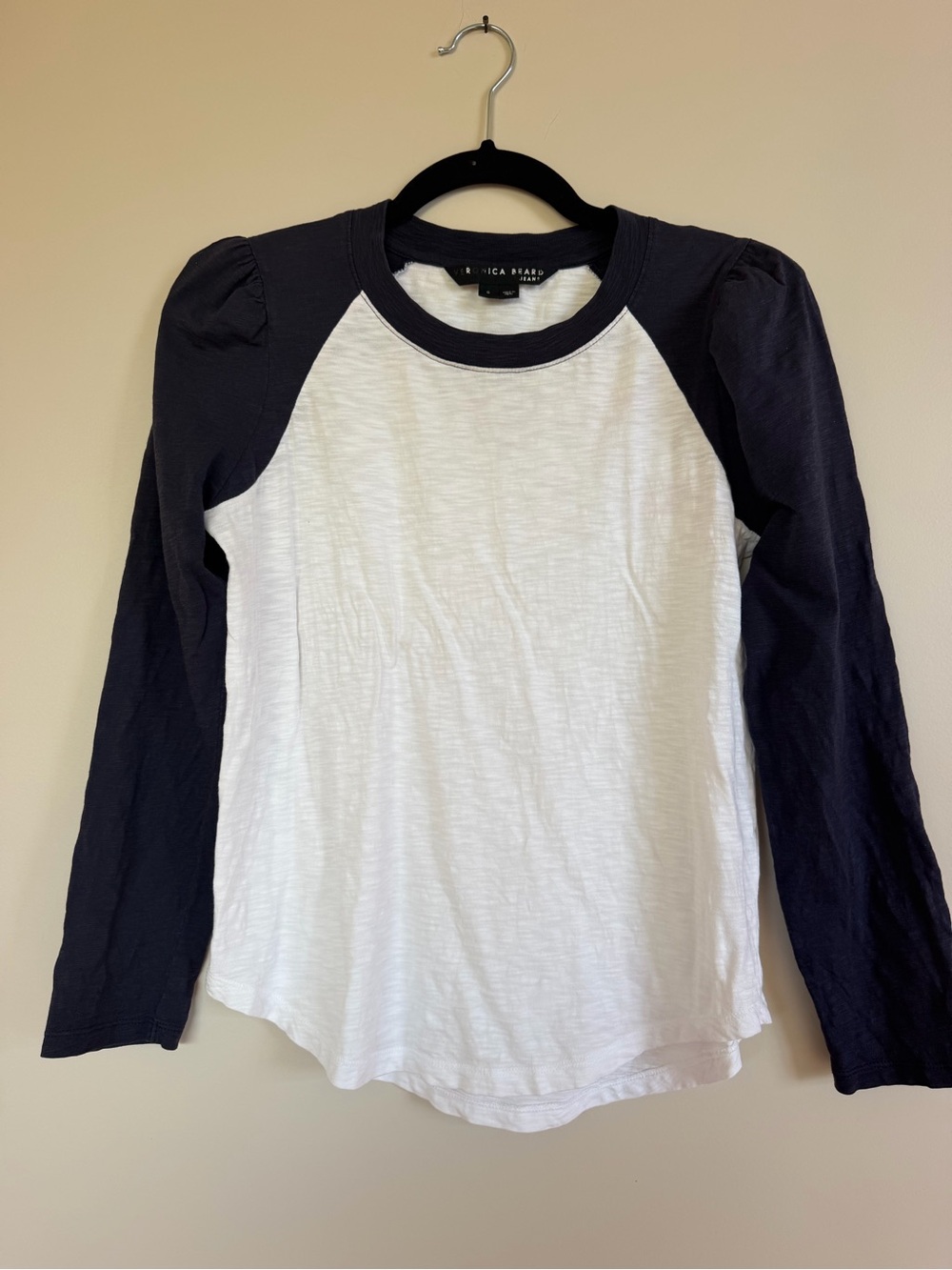 Veronica Beard Long Sleeve Baseball Tee